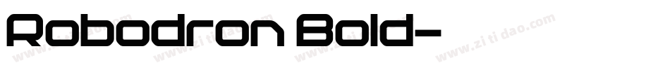 Robodron Bold字体转换